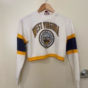 Cropped Vintage West Virginia Crew Neck